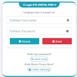 Register PGRI Banggai - Persatuan Guru Republik Indonesia Cabang Banggai